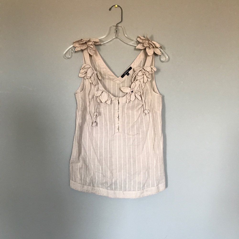 Tan blouse tank